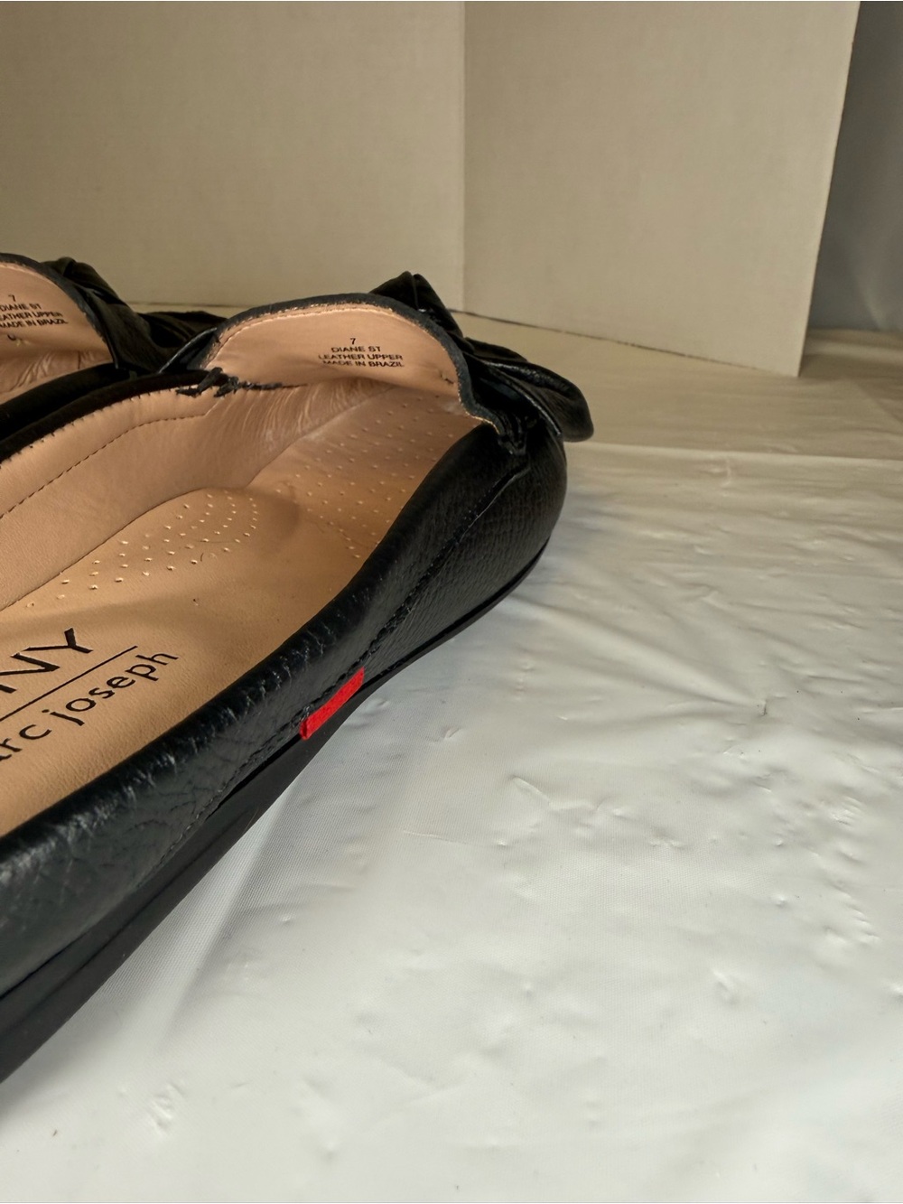 MJNY by Marc Joseph Diane St Black Leather Bow Mules 7 - Picture 11 of 11
